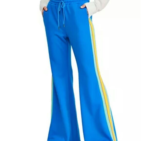 Free People She's A Rainbow Flare Track Casual Pants Size S - Picture 2 of 6